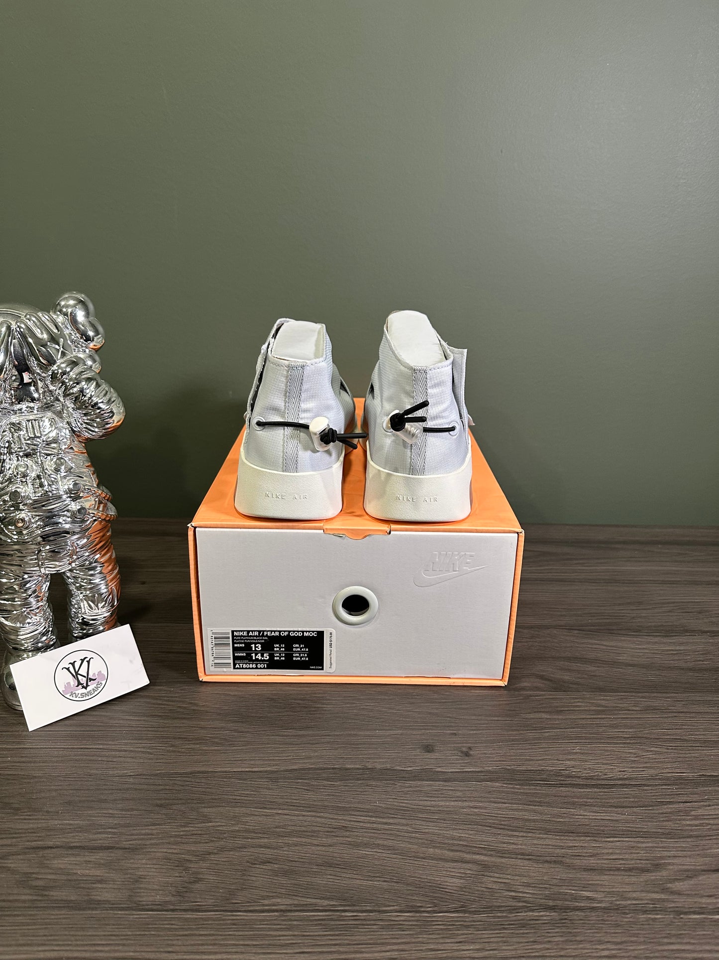 Air Fear Of God Moccasin Pure Platinum