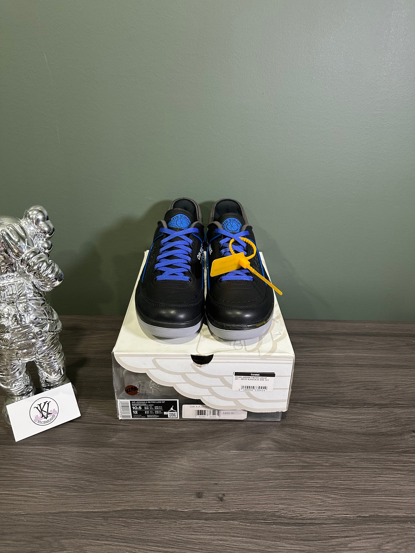 Jordan 2 Off-White Black Blue