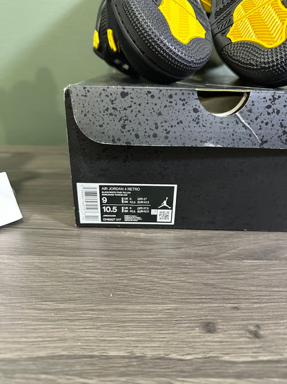Jordan 4 Yellow Thunder