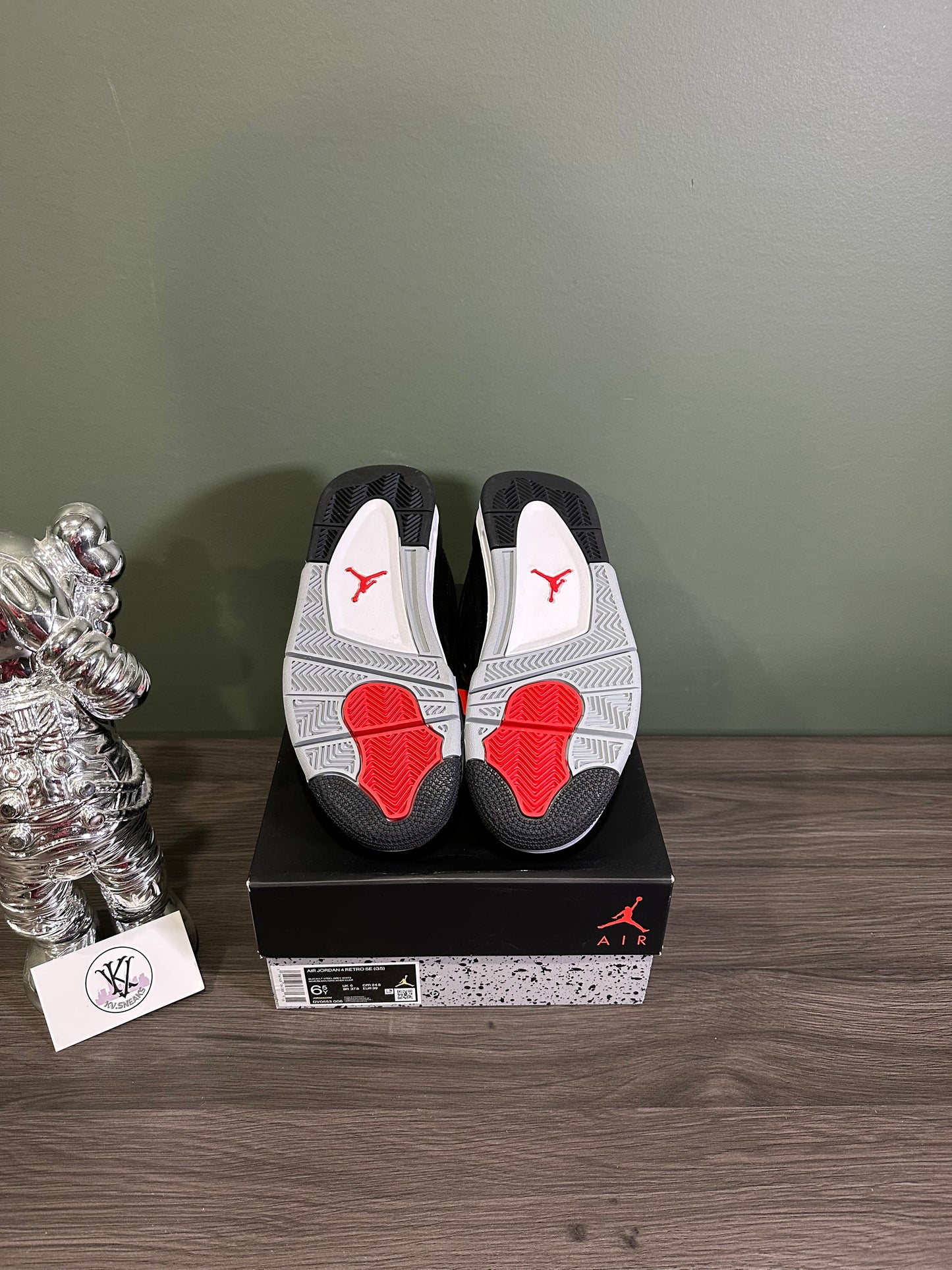 Jordan 4 Black Canvas (GS)