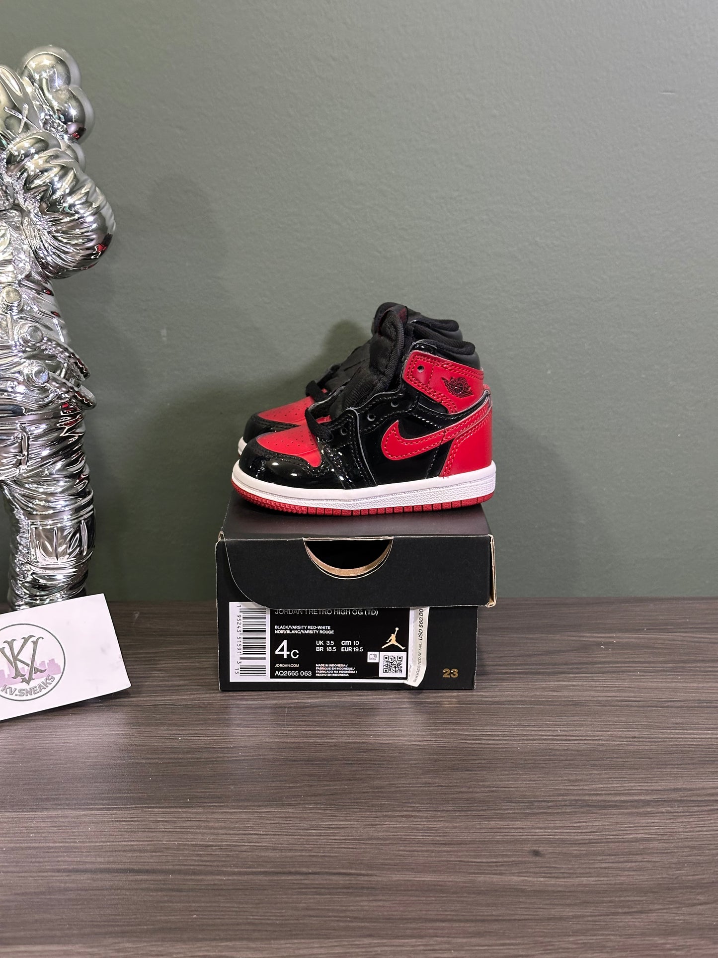 Jordan 1 High Patent Bred (TD)