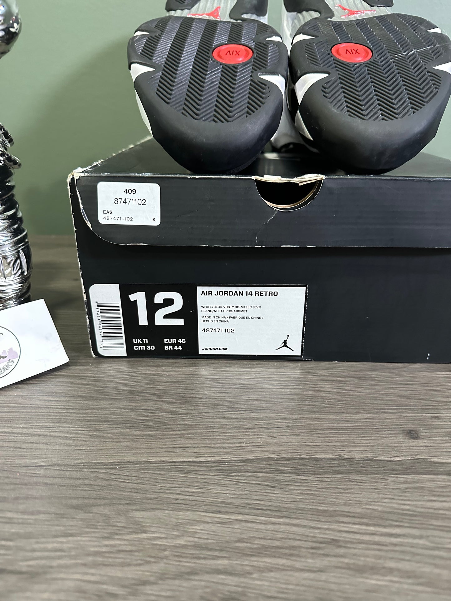Jordan 14 Black Toe 2014