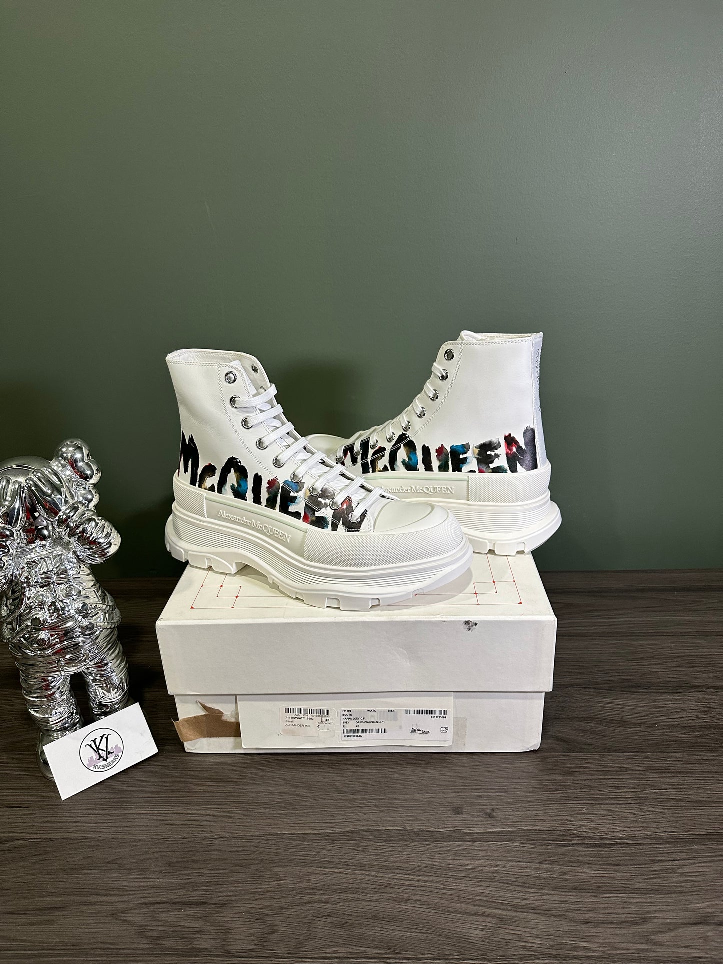 Alexander McQueen Tread Slick Boot Graffiti