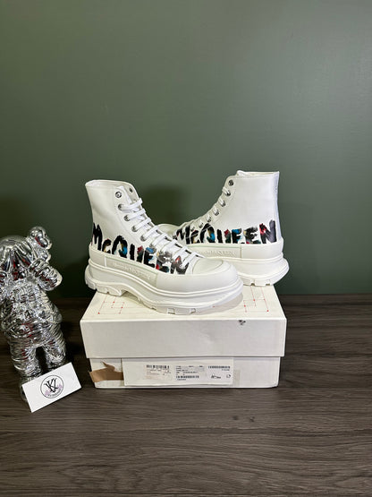Alexander McQueen Tread Slick Boot Graffiti