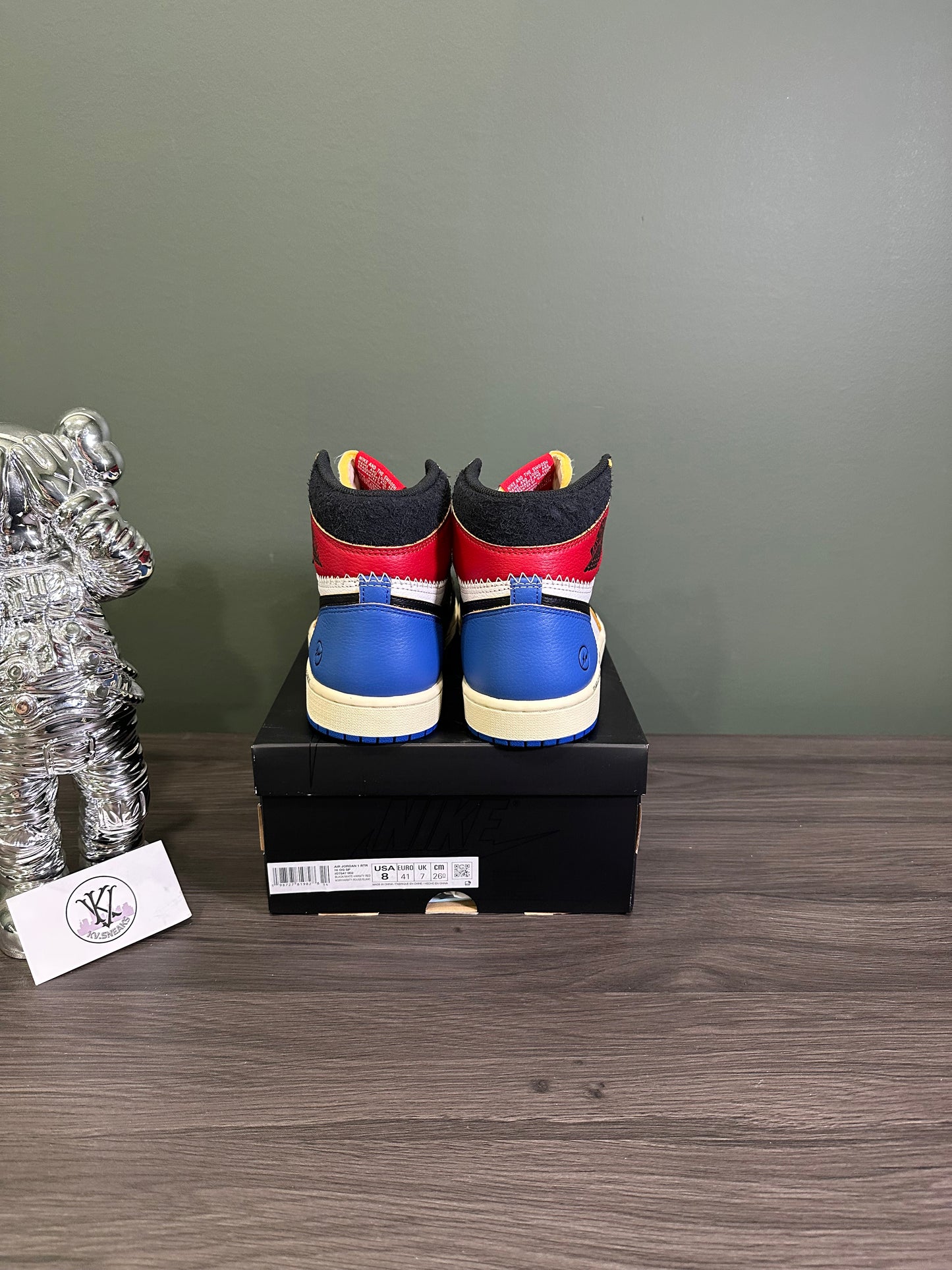 Jordan 1 High Fragment Union Red Sport Royal