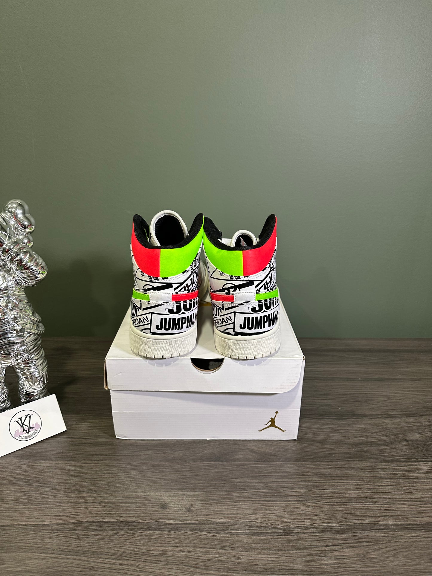 Jordan 1 Mid All Over Logos