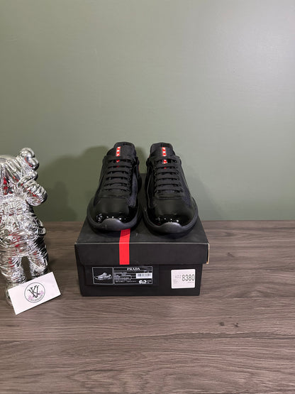Prada America Cup Anthracite Red