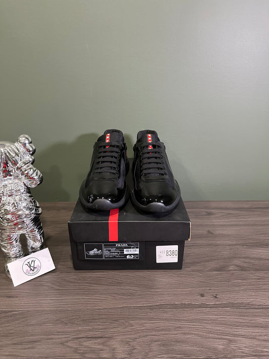 Prada America Cup Anthracite Red