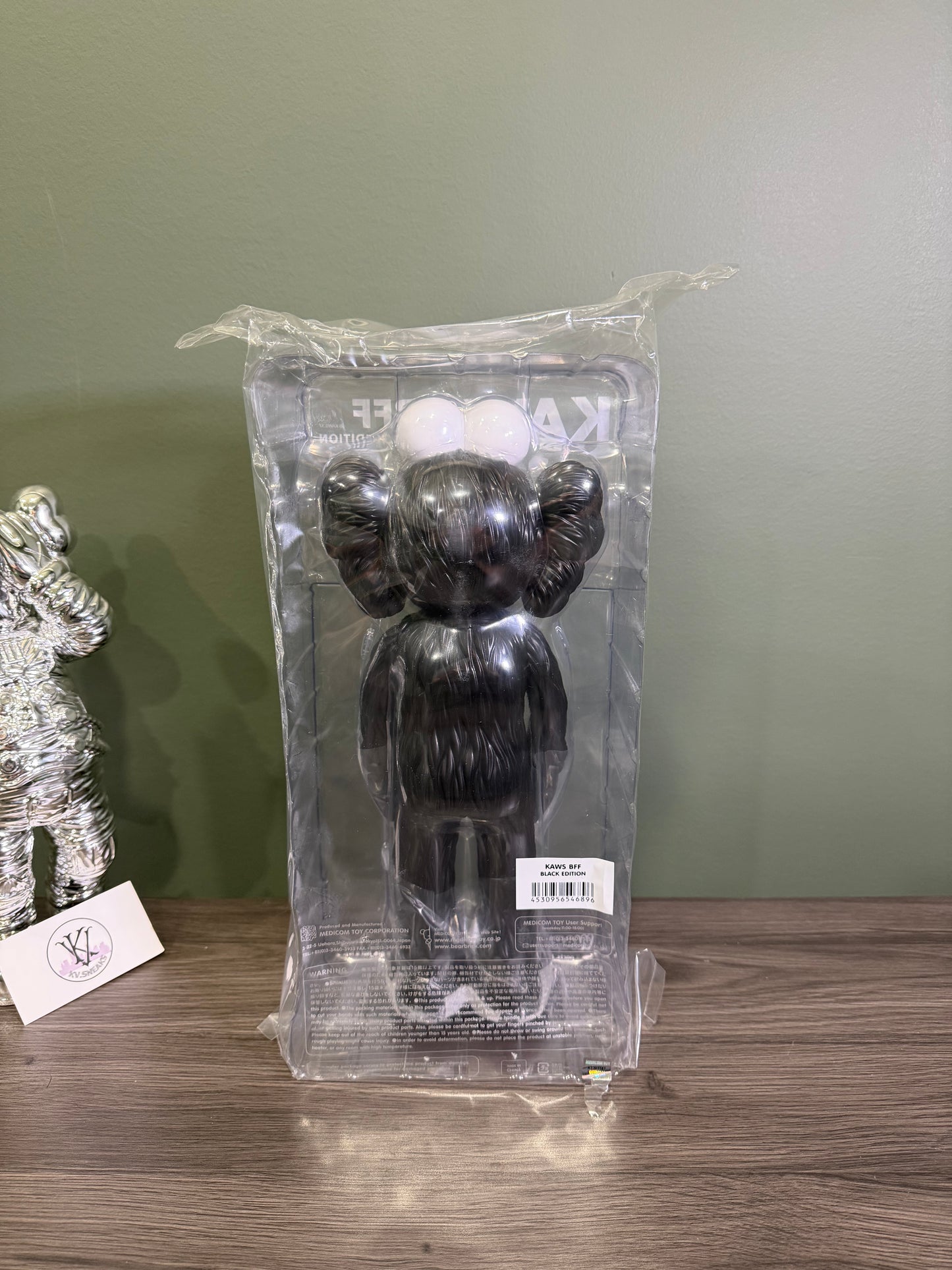 KAWS BFF Open Edition Vinyl Figure Black