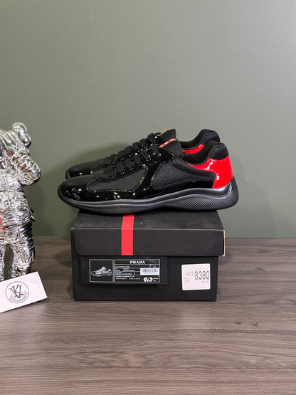 Prada America Cup Anthracite Red