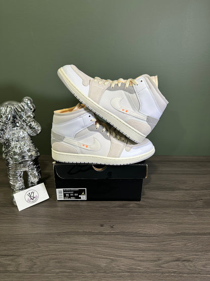 Jordan 1 Mid SE Craft Inside Out White Grey