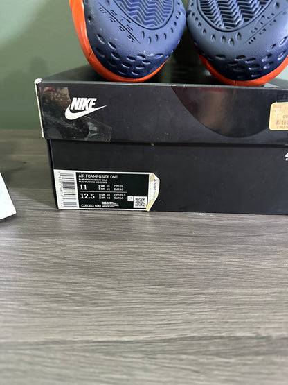 Air Foamposite One Blue Void Rugged Orange