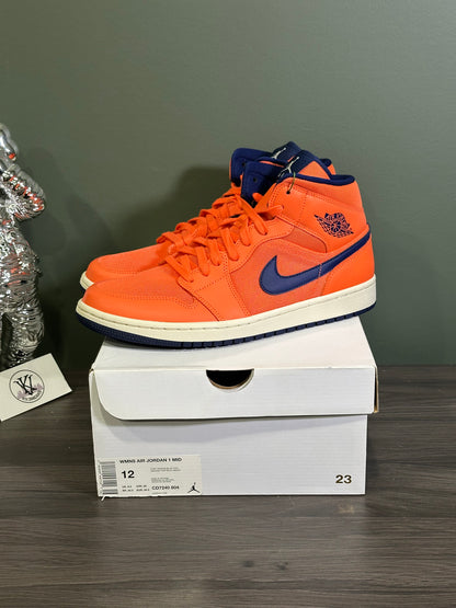 Jordan 1 Mid Turf Orange Blue Void