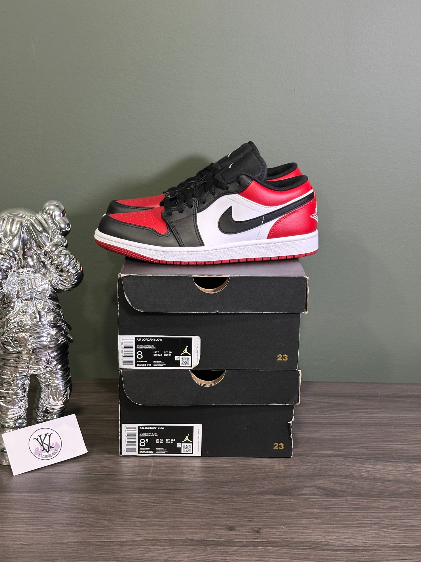 Jordan 1 Low Bred Toe