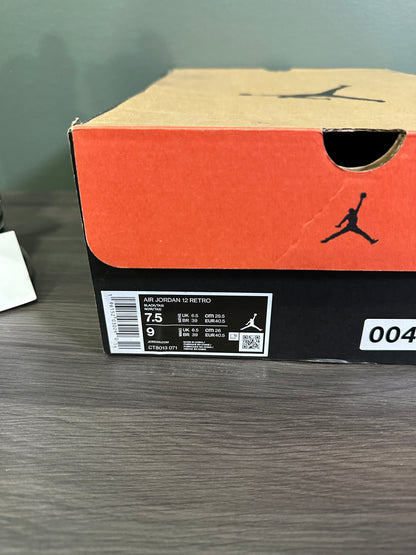 Jordan 12 Black Taxi