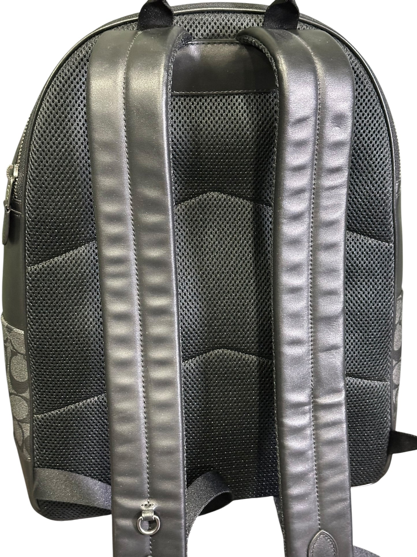 COACH SIGNATURE LEATHER CANVAS BACKPACK