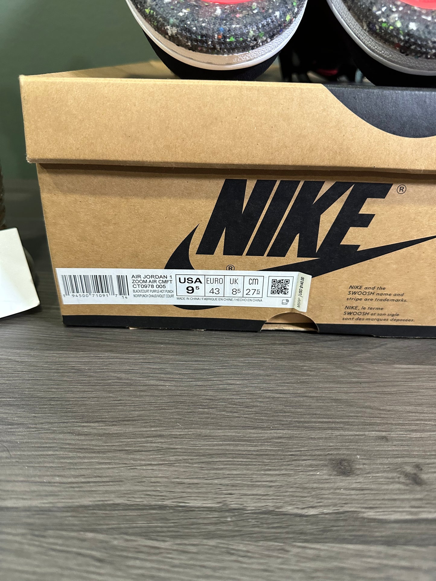 Jordan 1 High Zoom Court Purple