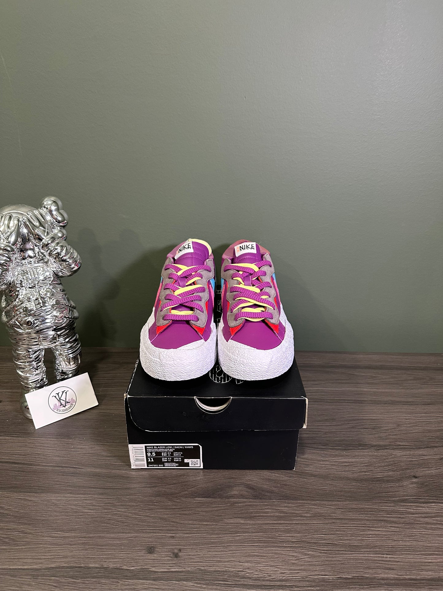 Nike Blazer Low Sacai Kaws Purple Dusk