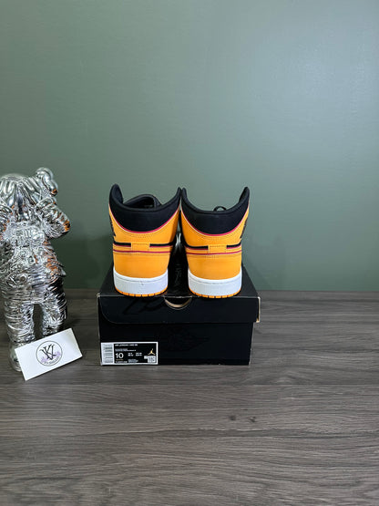 Jordan 1 Mid Fat Tongue Black Orange