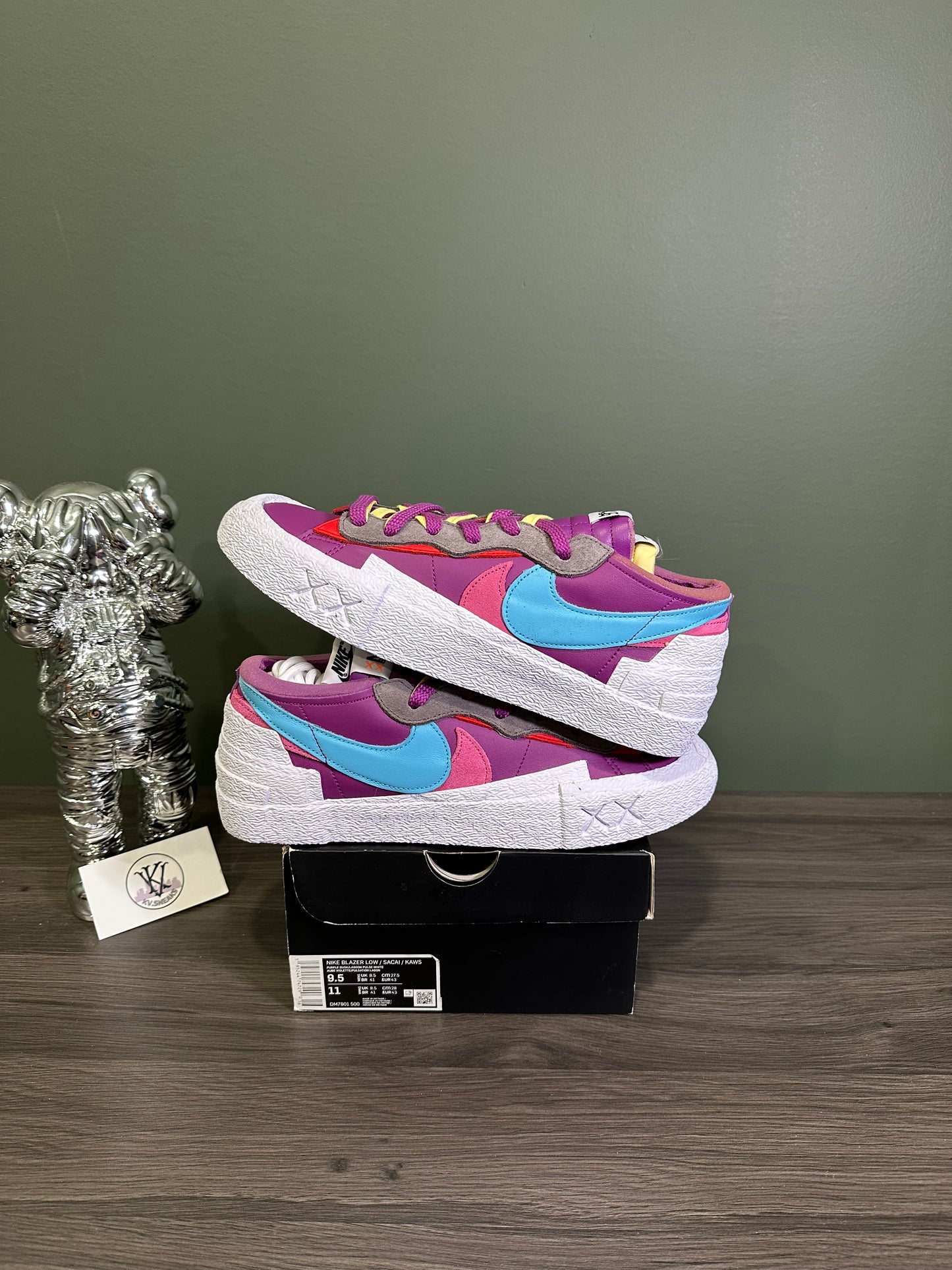 Nike Blazer Low Sacai Kaws Purple Dusk