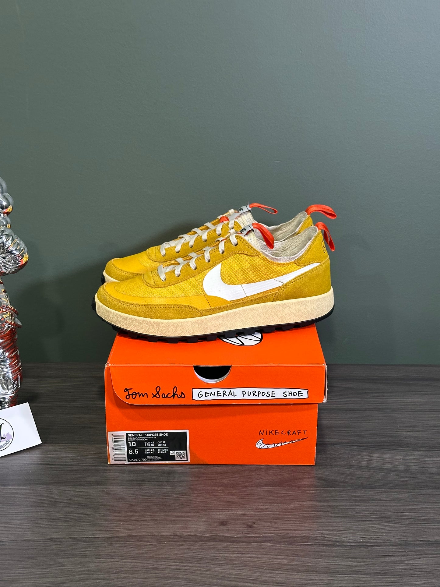 NikeCraft General Purpose Shoes Tom Sachs Dark Sulfur