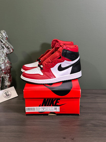 Jordan 1 High Satin Snake Chicago
