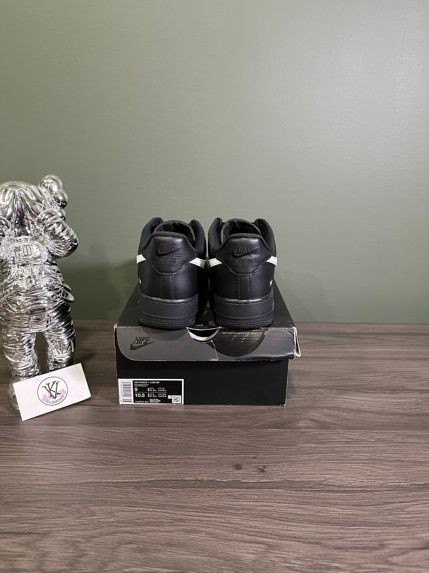 Air Force 1 Supreme Black White