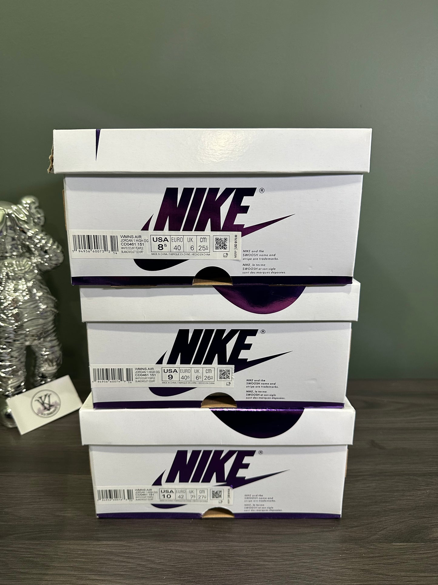 Jordan 1 Court Purple
