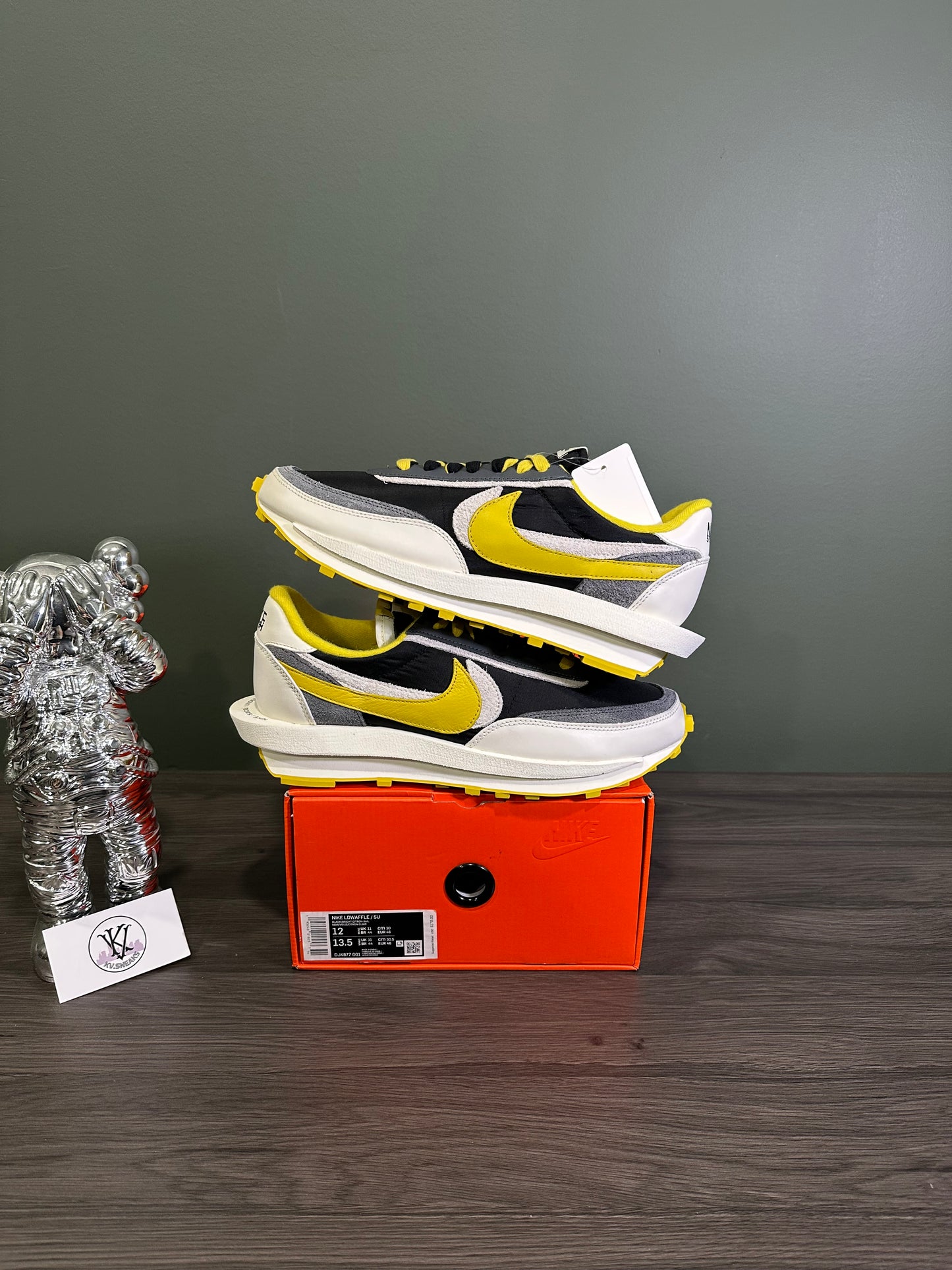 Nike LD Waffle Sacai Undercover Black Bright Citron