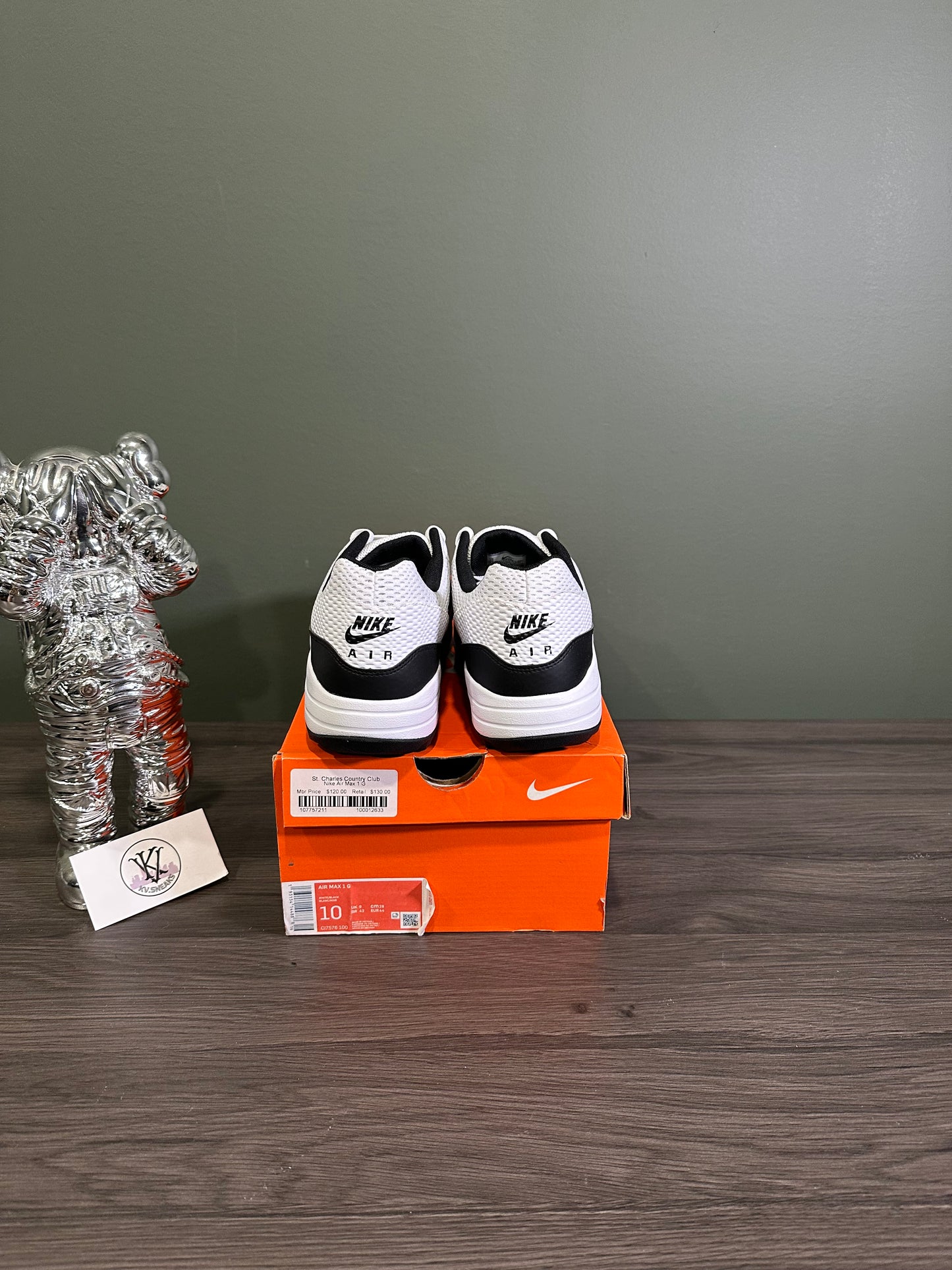 Air Max 1 Golf White Black