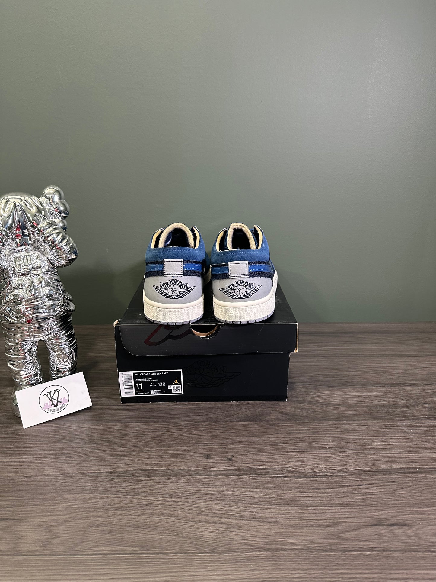 Jordan 1 Low SE Craft Obsidian French Blue