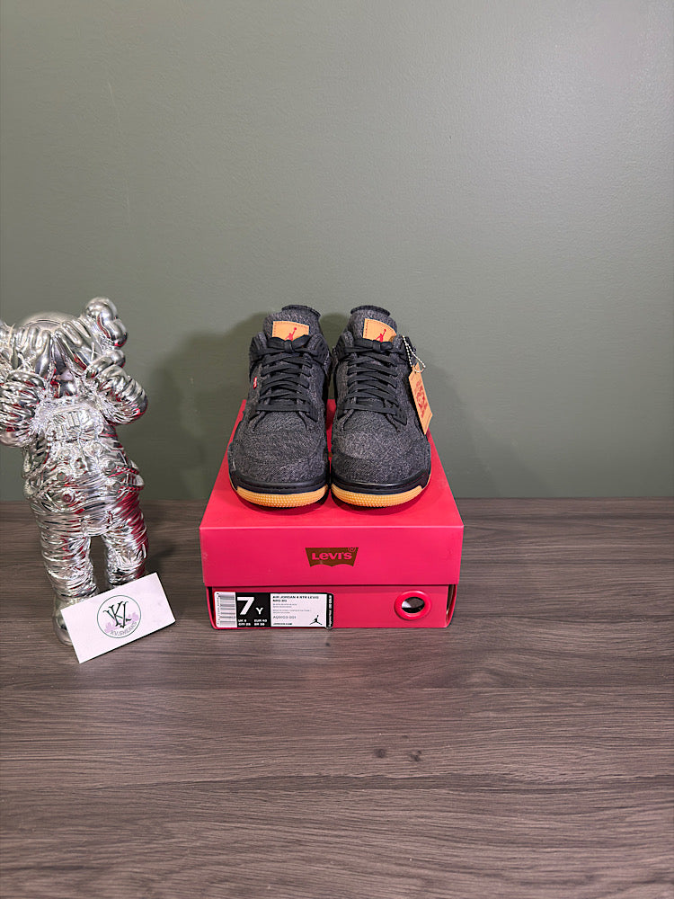 Jordan 4 Levi’s Black (Levi’s Tag) (GS)