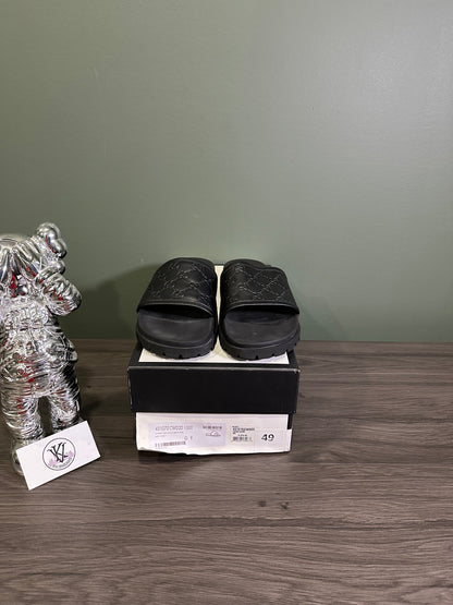 Gucci Signature GG Slide Black