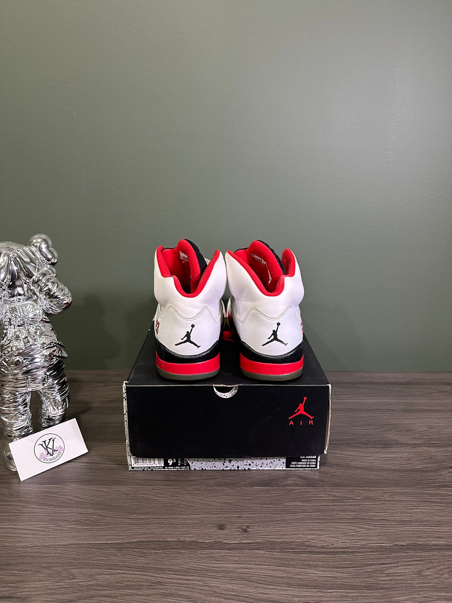 Jordan 5 Fire Red Black Tongue 2013