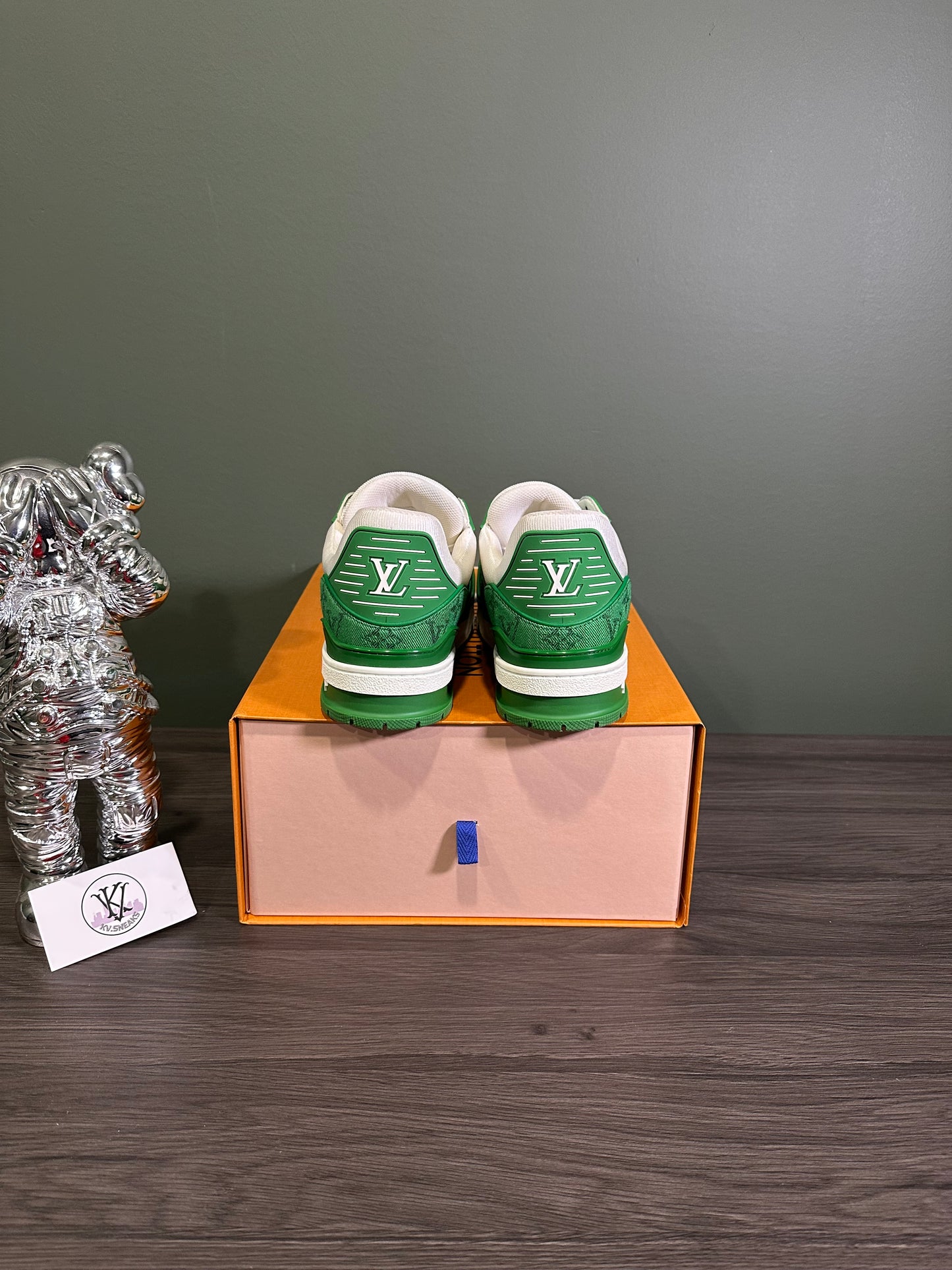 Louis Vuitton Trainer Green Monogram
