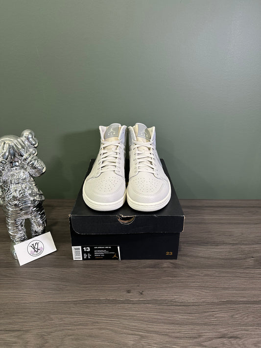Jordan 1 Mid Light Bone 2018