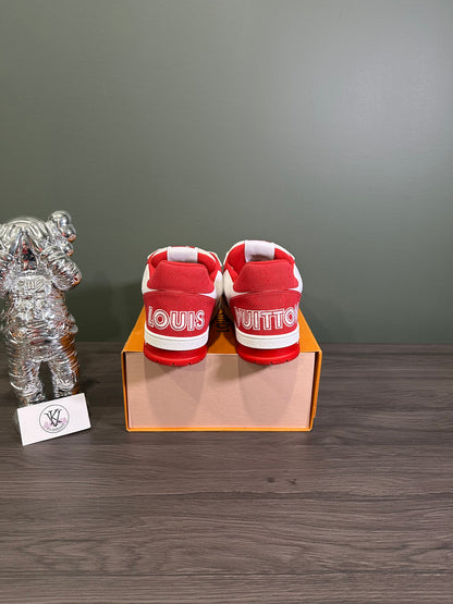 Louis Vuitton Trainer Red Monogram Denim