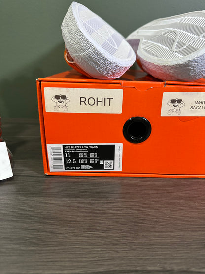 Nike Blazer Low Sacai White Magma