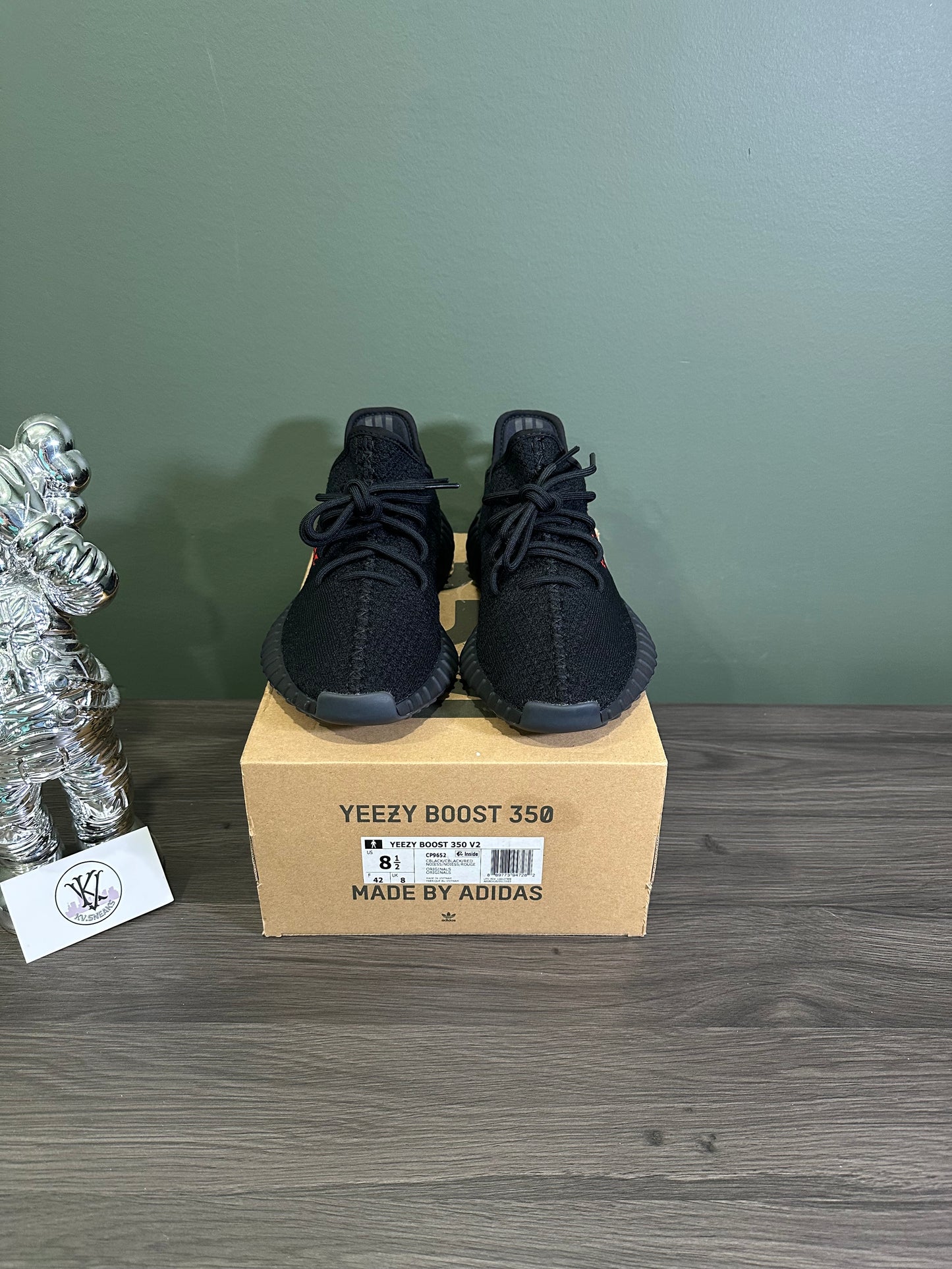 Yeezy 350 Black Red