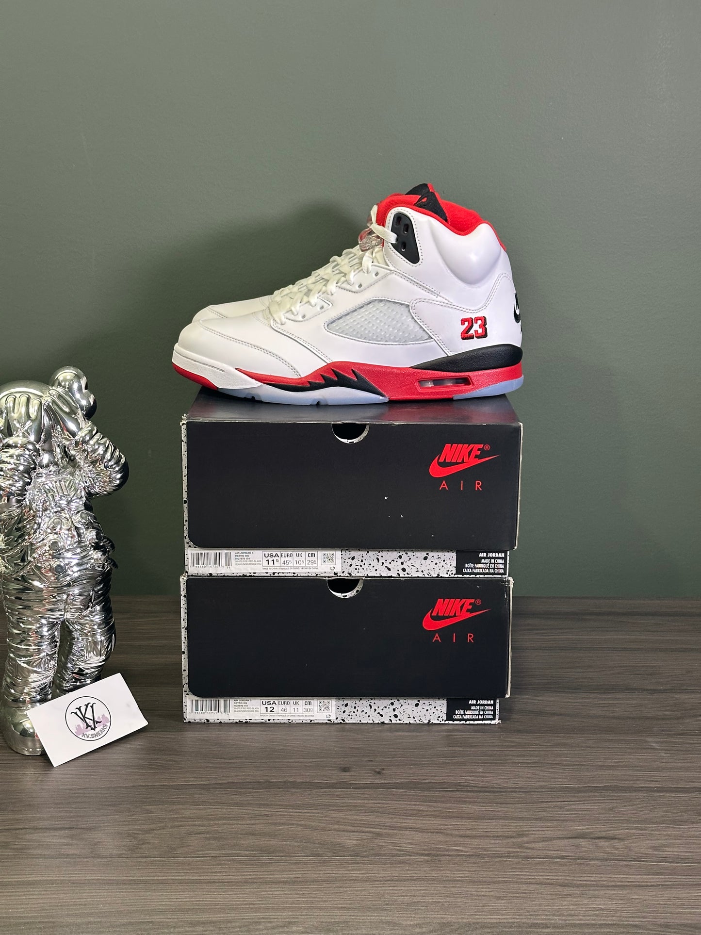 Jordan 5 Fire Red Black Tongue 2025