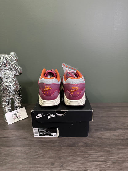 Air Max 1 Patta Waves Rush Maroon (with Bracelet)