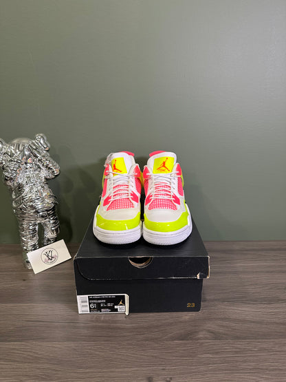 Jordan 4 White Lemon Pink (GS)