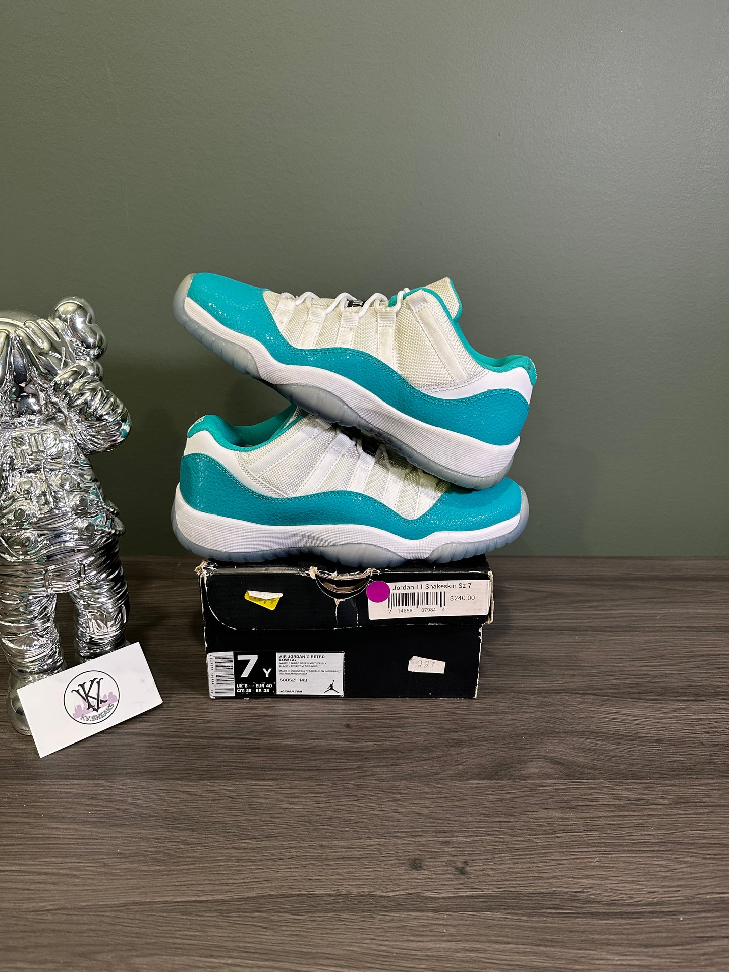 Jordan 11 Low Aqua Safari (GS)