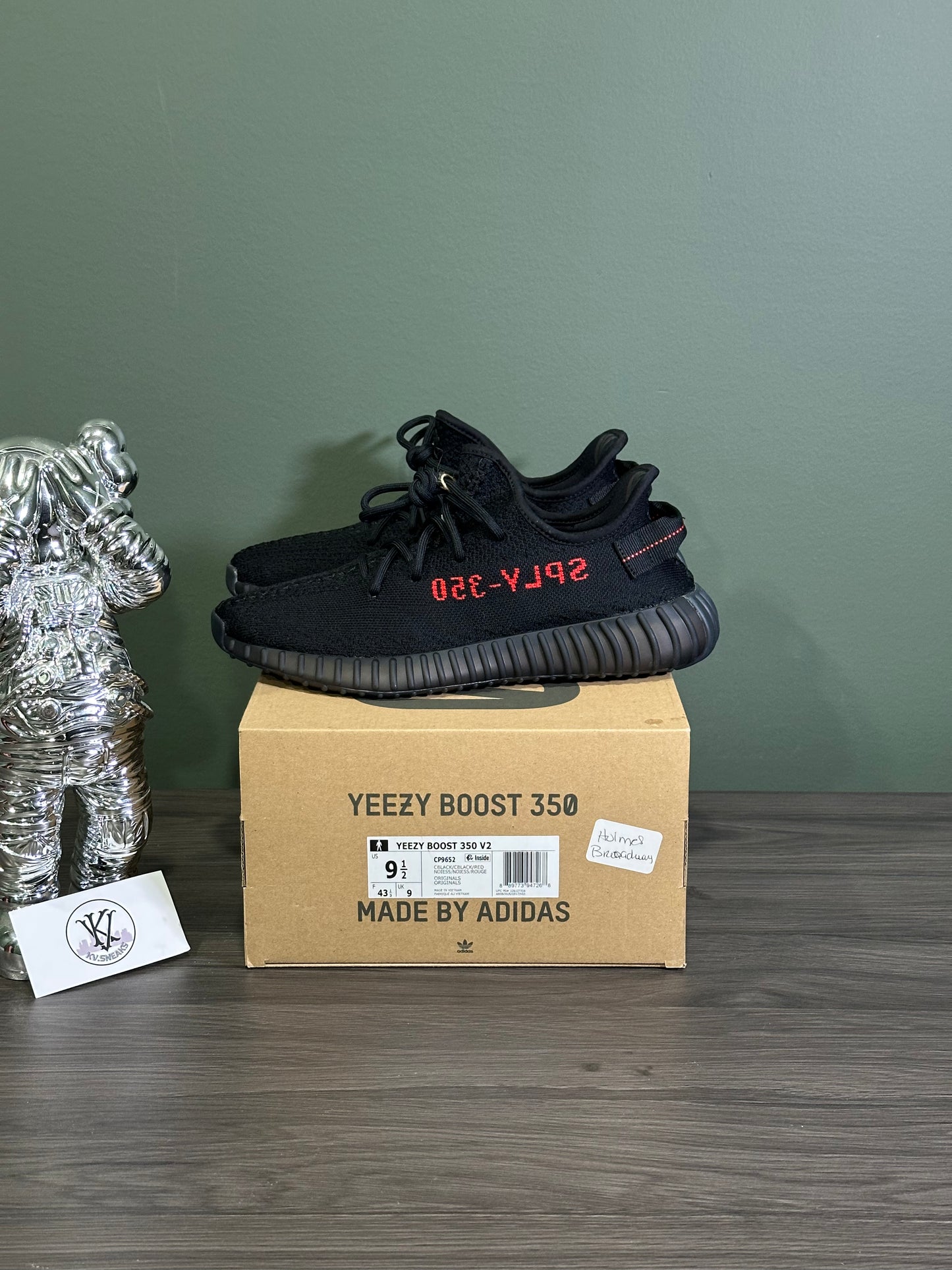 Yeezy 350 Black Red