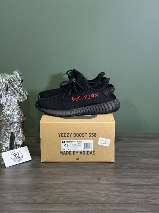 Yeezy 350 Black Red