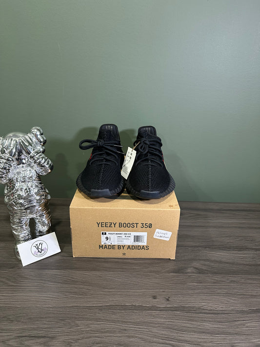Yeezy 350 Black Red