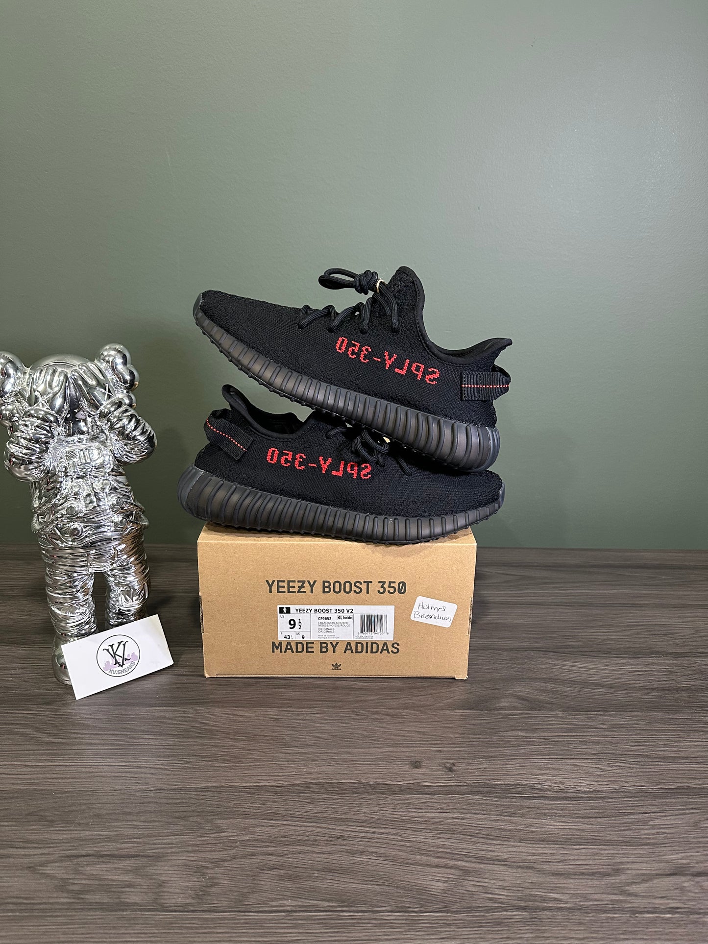 Yeezy 350 Black Red