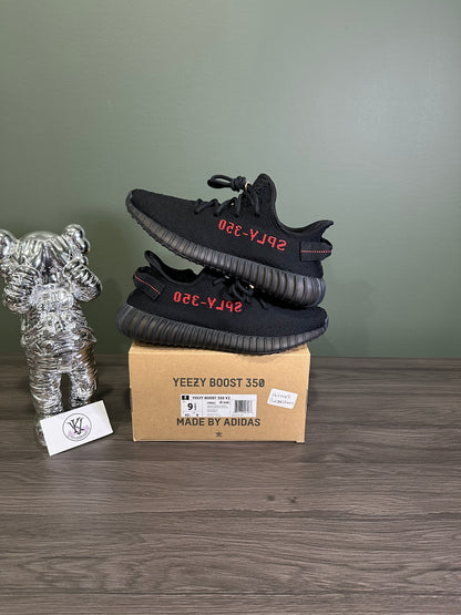 Yeezy 350 Black Red