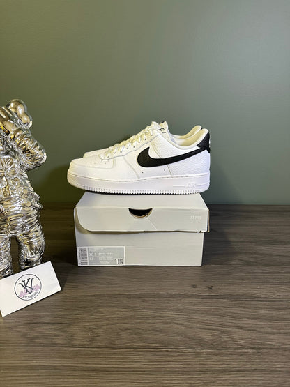 Nike Air Force 1 Low '07 White Black Pebbled Leather