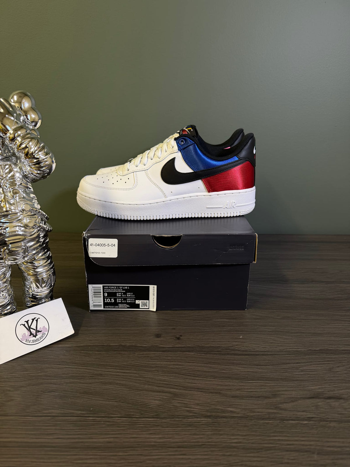 Nike Air Force 1 Low '07 LV8 Unite White Red Blue Satin